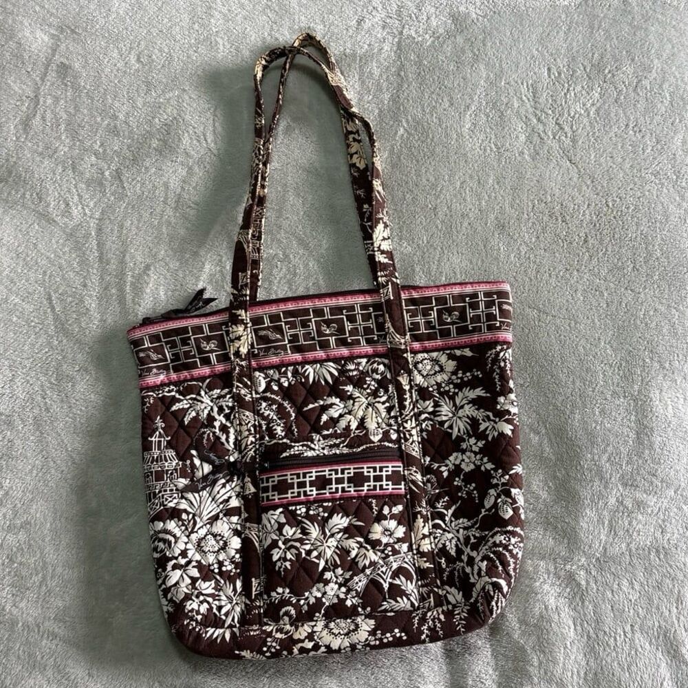 Vera Bradley imperial toile floral tote bag villager chinoiserie aesthetic boho